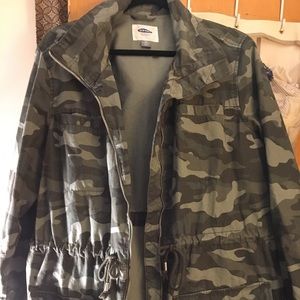 Old Navy Camo Twill Field Jacket 2X